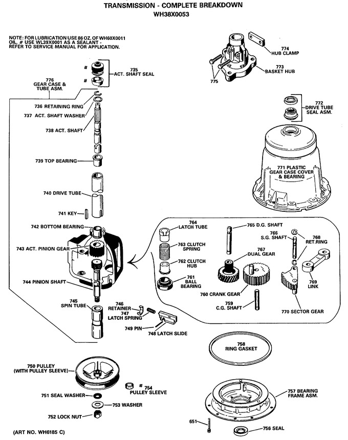 Diagram for WRW3705RBLWW