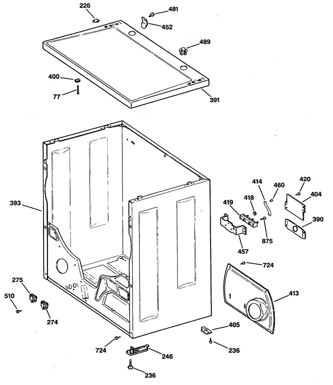 Diagram for DRB4800SBLWW