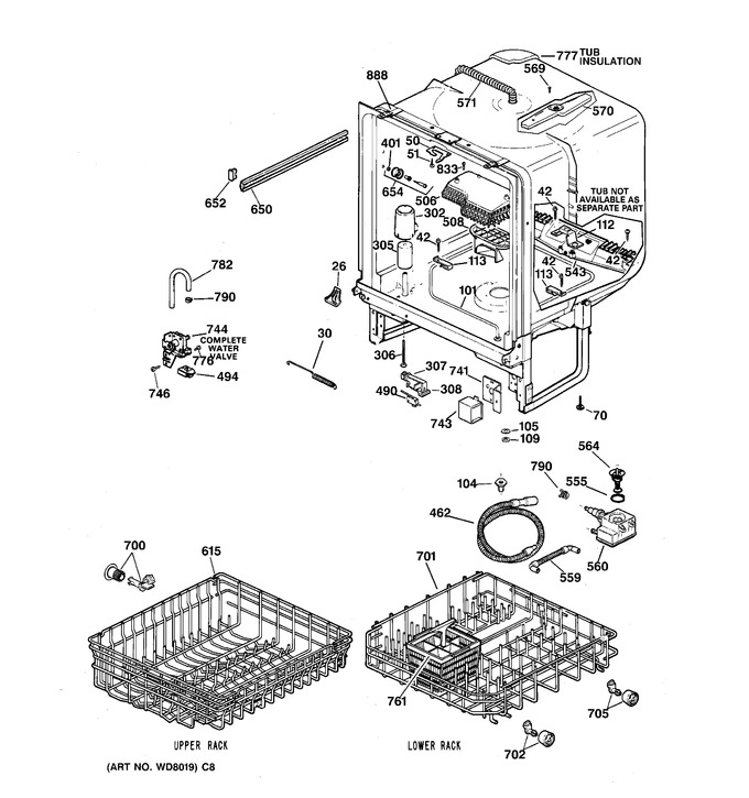 Diagram for GSD4210X73AA