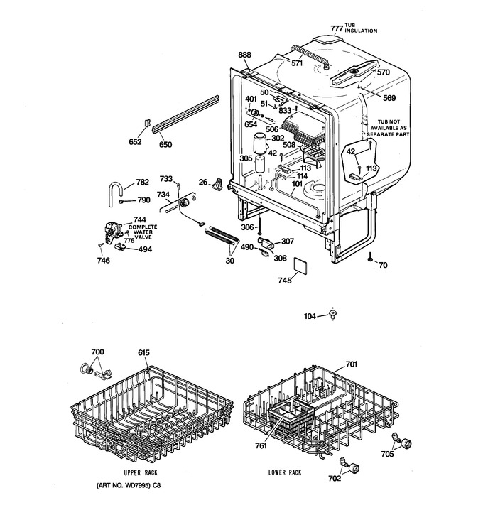 Diagram for GSD900XX01BA