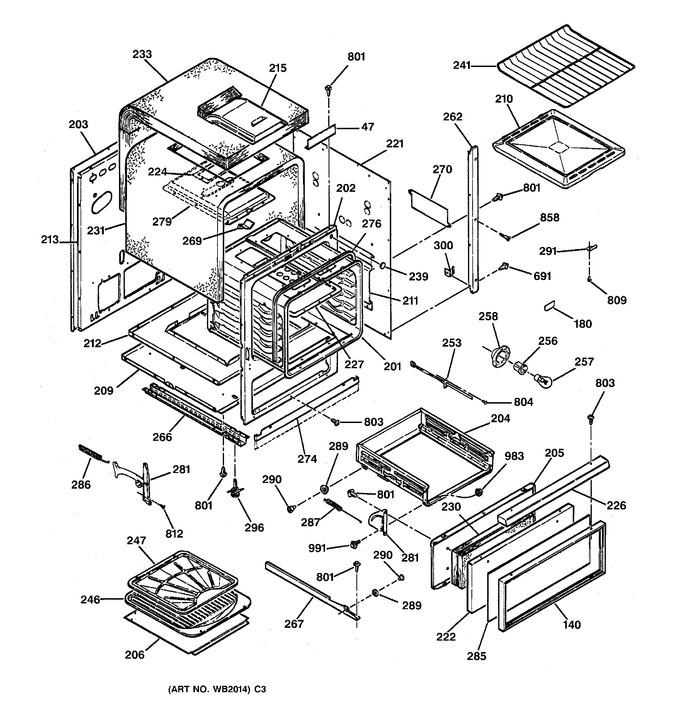 Diagram for JGRS14BEW2BB