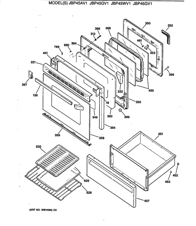 Diagram for JBP45WV1