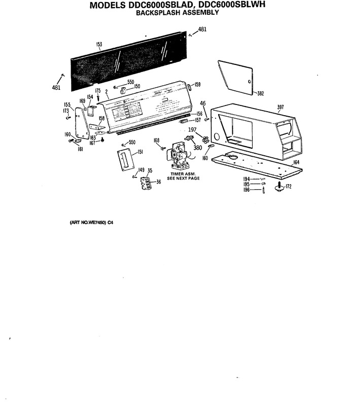 Diagram for DDC6000SBLWH