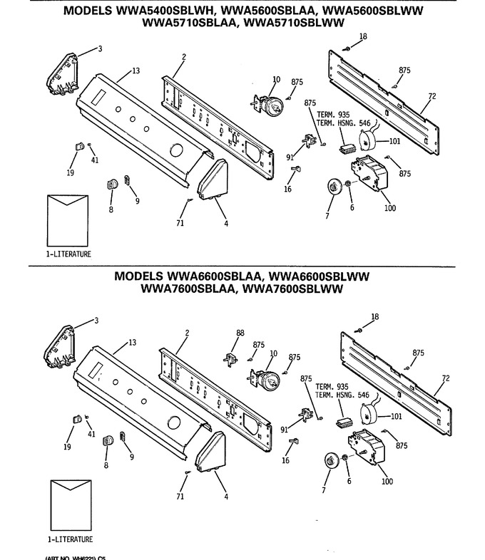 Diagram for WWA7600SBLAA