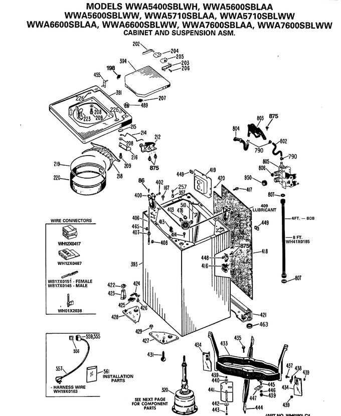 Diagram for WWA7600SBLAA