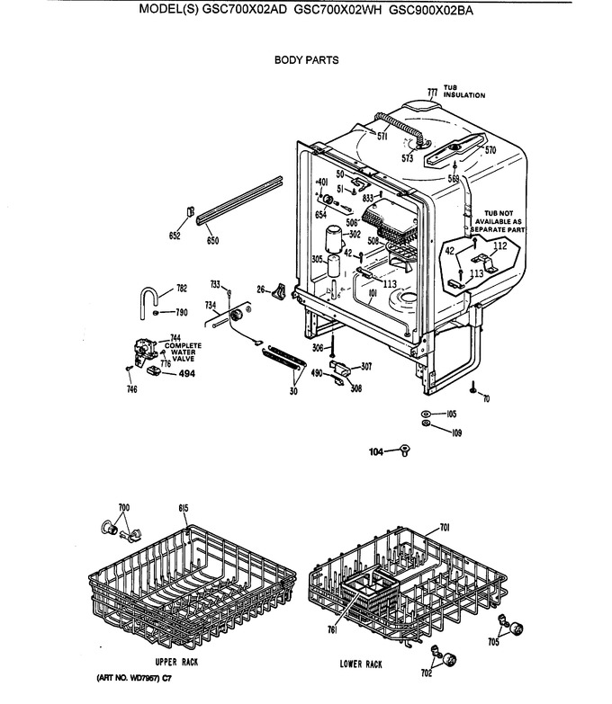 Diagram for GSC900X02BA