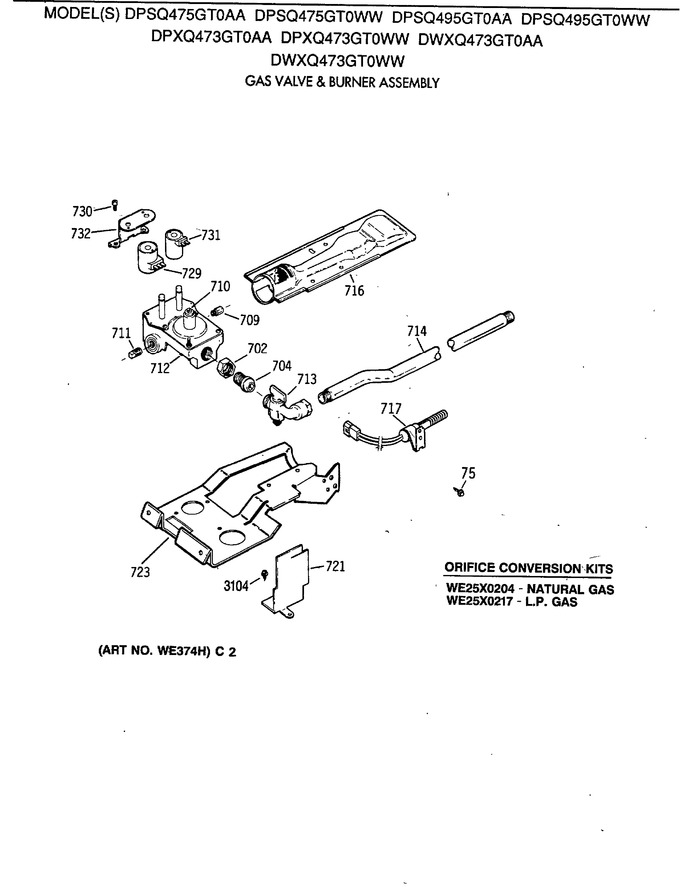 Diagram for DPXQ473GT0WW