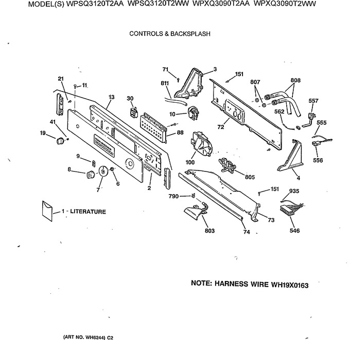 Diagram for WPSQ3120T2WW