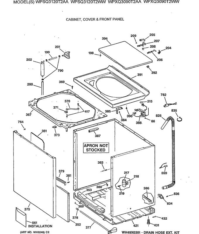 Diagram for WPSQ3120T2WW