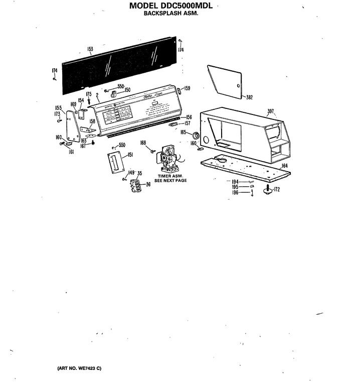Diagram for DDC5000MDL
