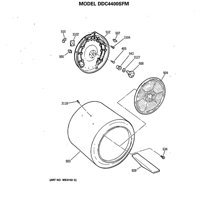 Diagram for DDC4400SFM