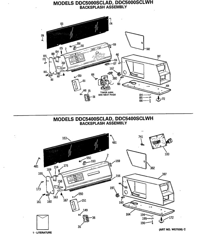 Diagram for DDC5000SCLWH