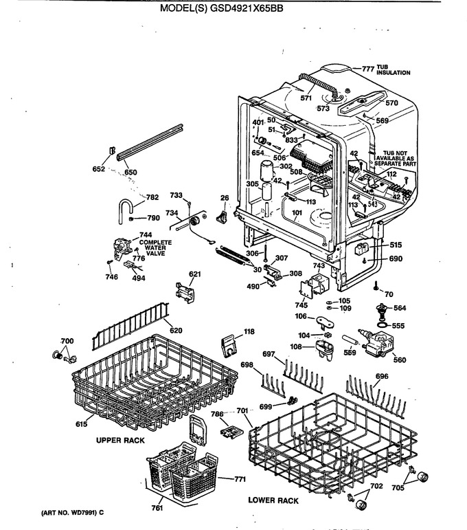Diagram for GSD4921X65BB