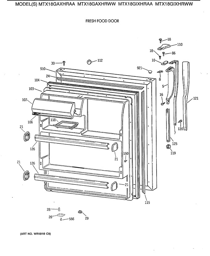 Diagram for MTX18GAXHRAA