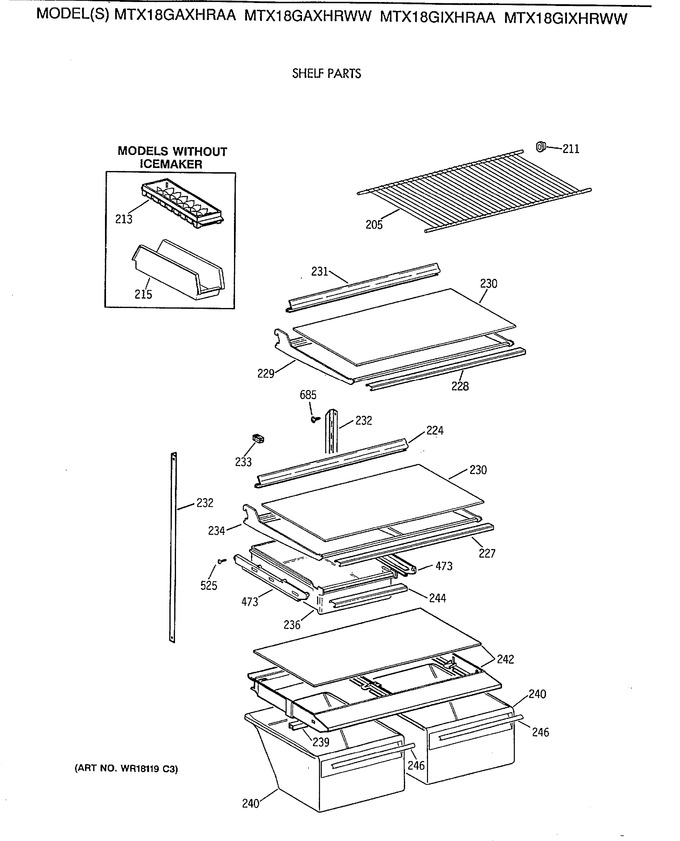 Diagram for MTX18GAXHRWW