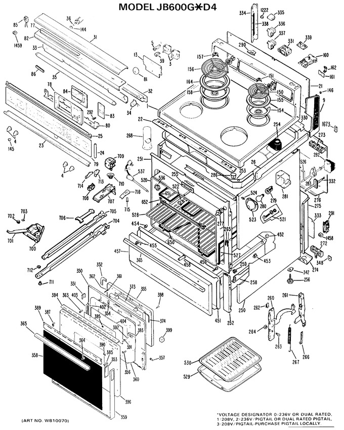 Diagram for JB600G*D4