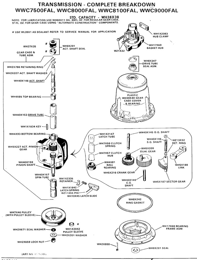 Diagram for WWC8100FAL