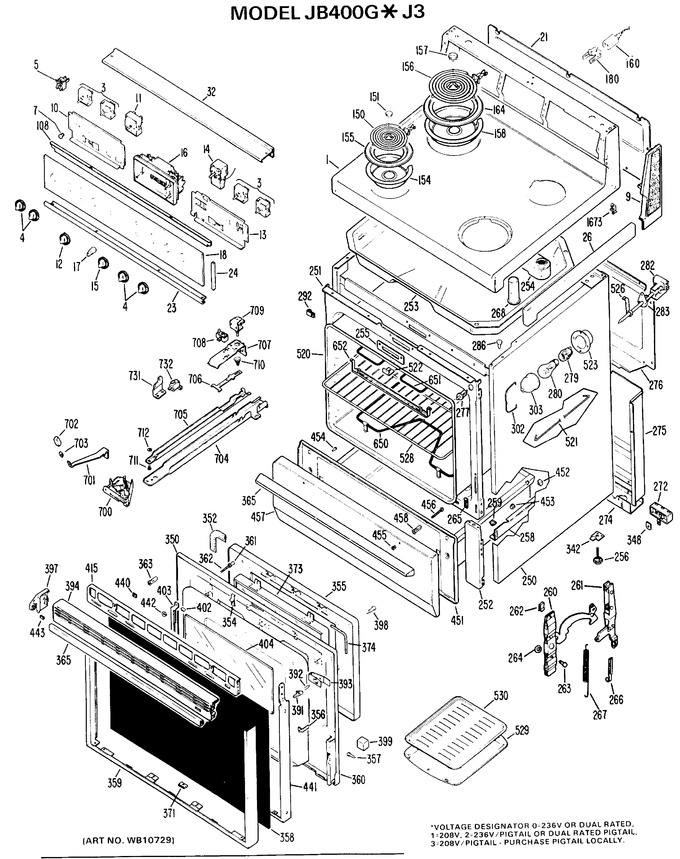 Diagram for JB400G*J3