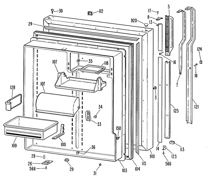Diagram for TBX25RKBL