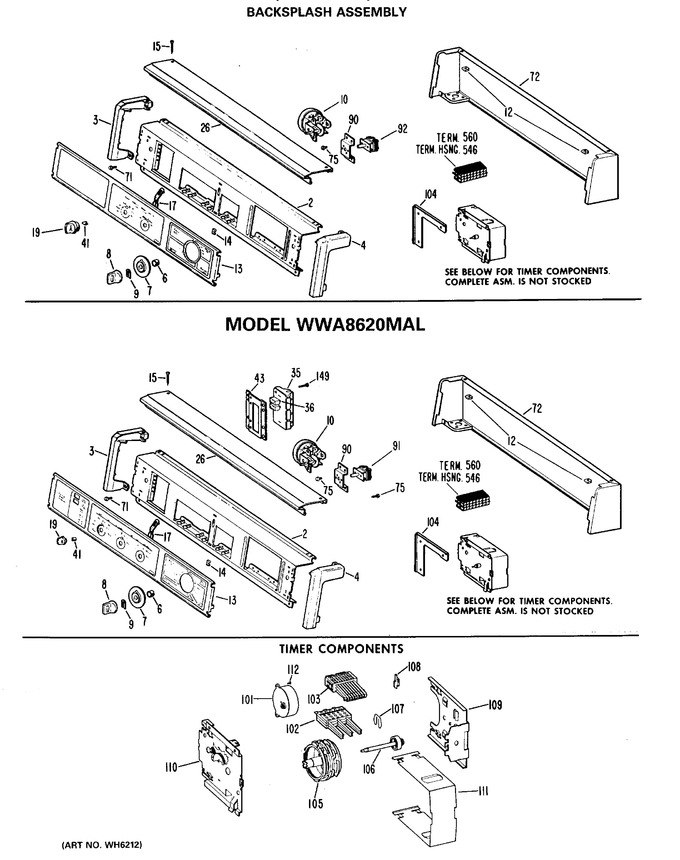 Diagram for WWA8616MAL