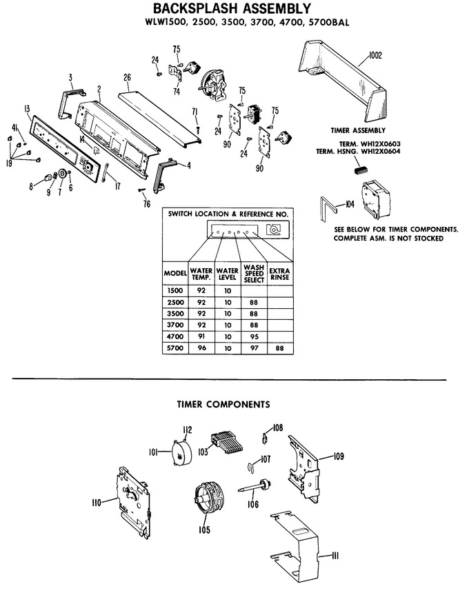 Diagram for WLW1500BAL