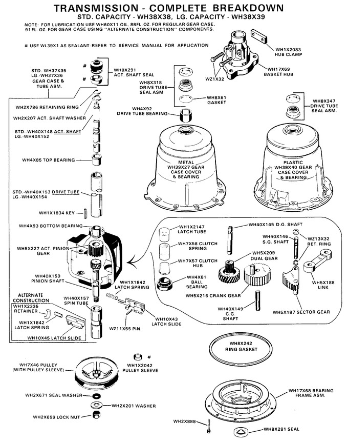 Diagram for WLW5700BAL