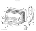Diagram for 1 - Freezer Door