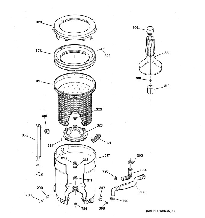 Diagram for WBXR1060T4WW