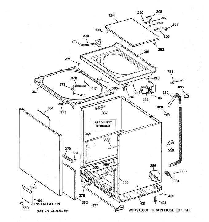 Diagram for WPSQ4160T7WW