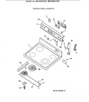 Diagram for 1 - Control Panel & Cooktop