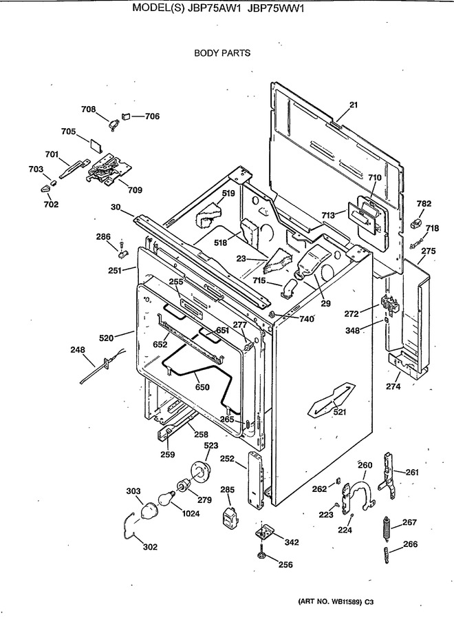 Diagram for JBP75AW1