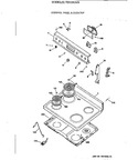 Diagram for 1 - Control Panel & Cooktop