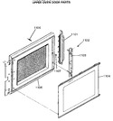 Diagram for 5 - Upper Oven Door Parts