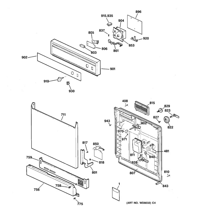 Diagram for HDA1000Z01WH