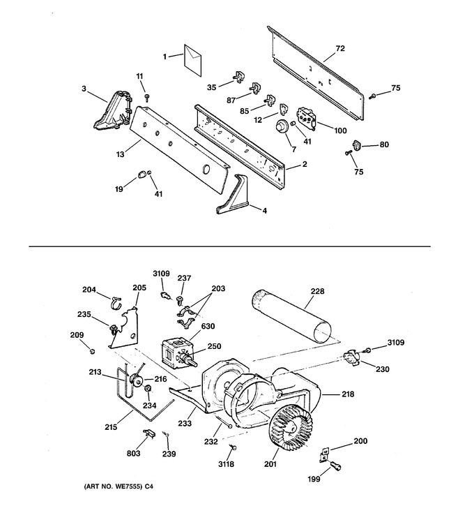 Diagram for DPXR473EW0AA