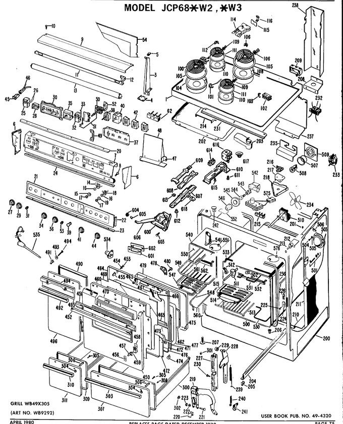 Diagram for JCP68*W3