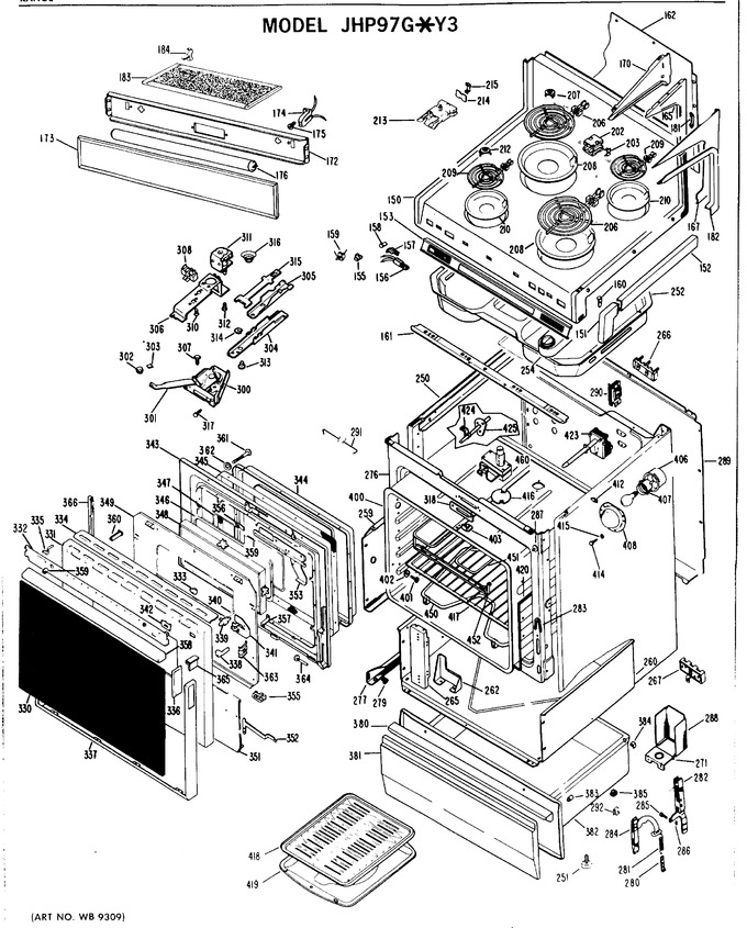 Diagram for JHP97G*Y3