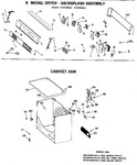 Diagram for 1 - B Model Dryer - Backsplash Assembly