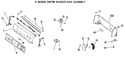 Diagram for 1 - B Model Dryer Backsplash Assembly