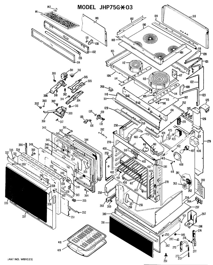 Diagram for JHP75G*03