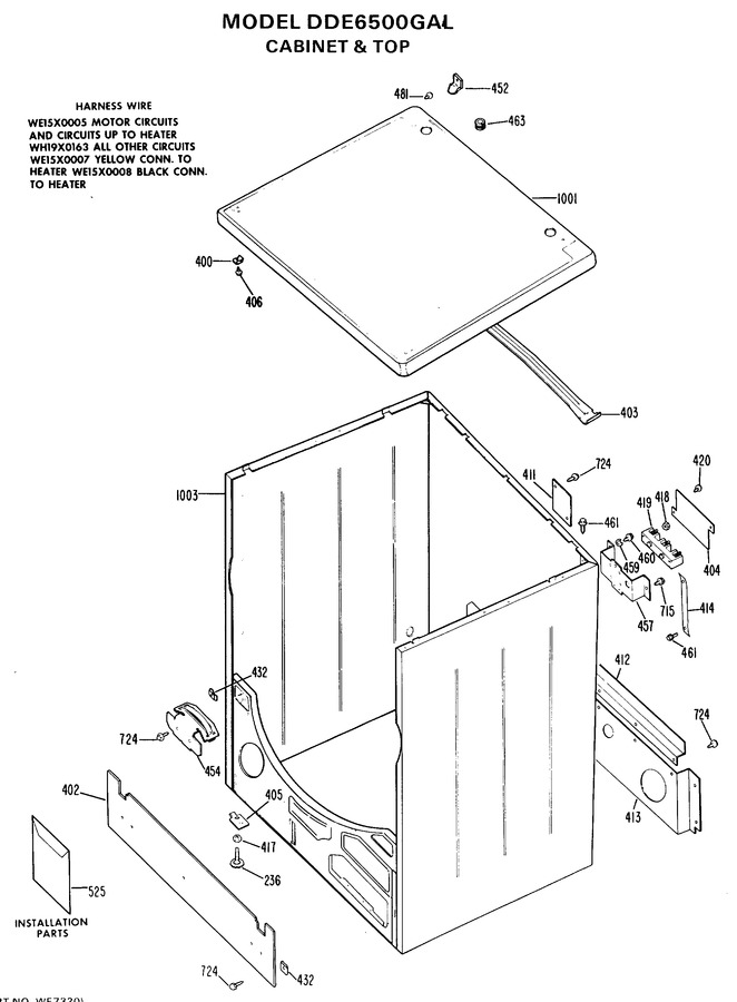 Diagram for DDE6500GAL