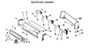 Diagram for 1 - Backsplash Assembly