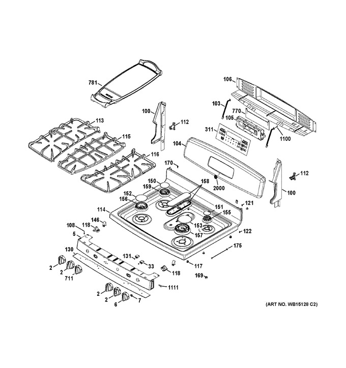 Diagram for JGB870DET3WW
