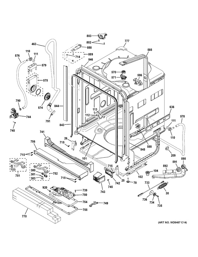 Diagram for PDF820SGJ2WW