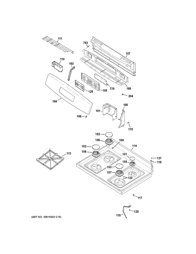 Diagram for JGB635REK2SS