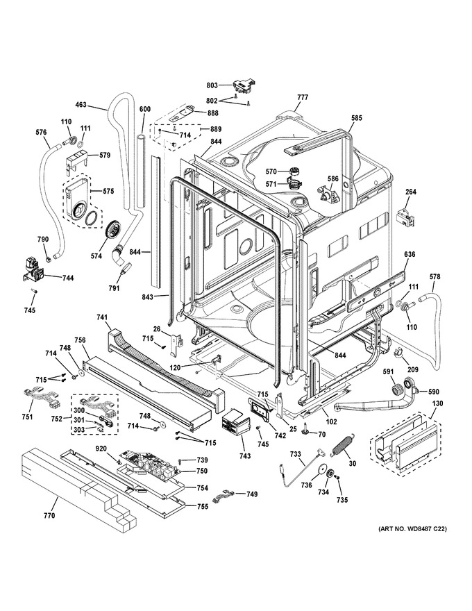 Diagram for PDT855SBL3TS