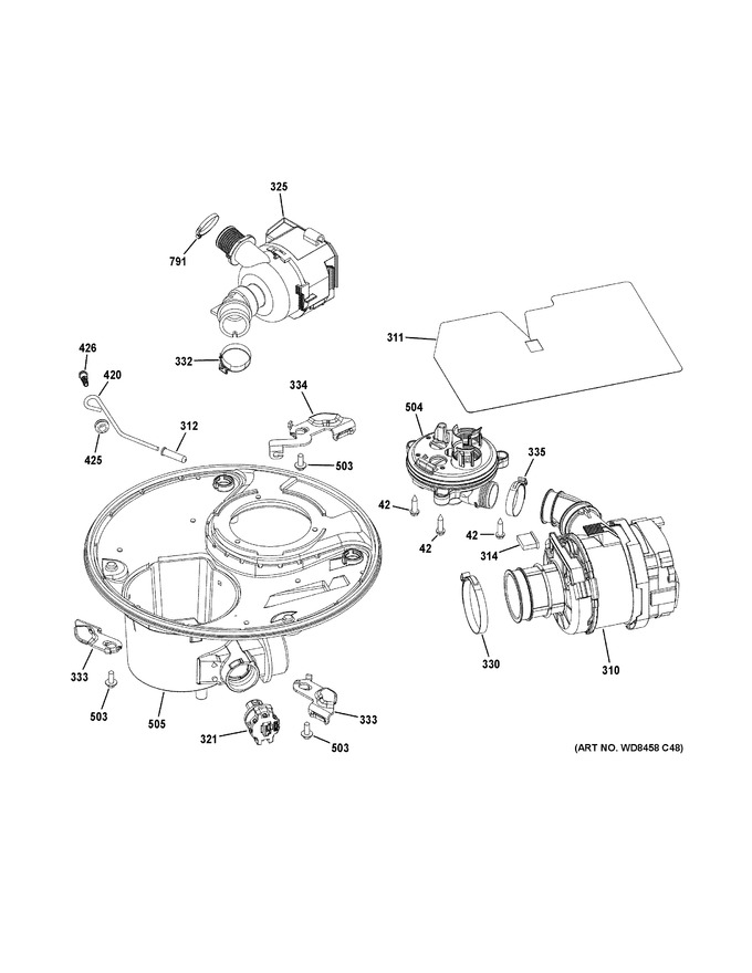Diagram for PDT855SBL3TS