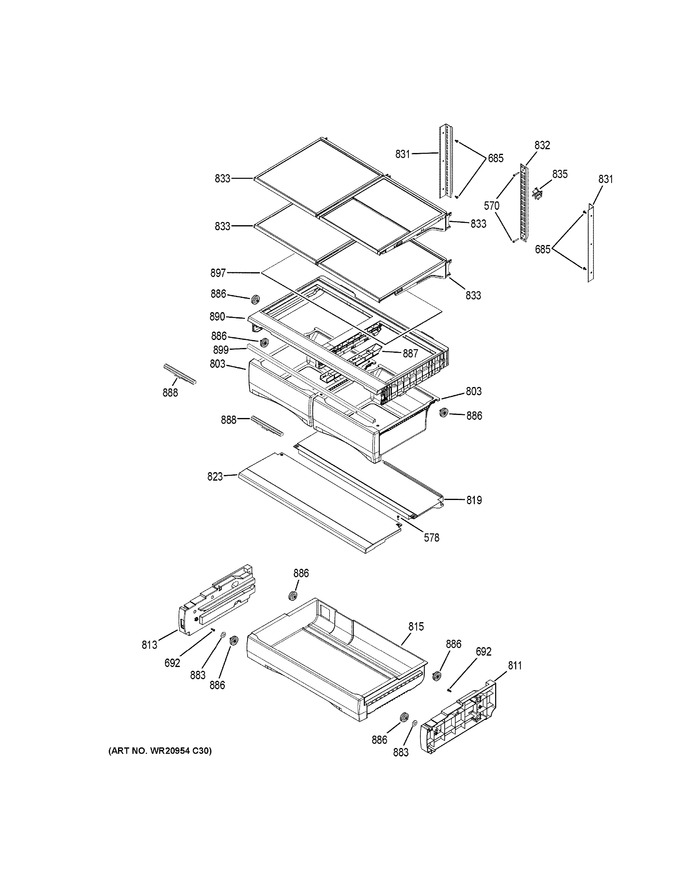 Diagram for GFE26GMKHES