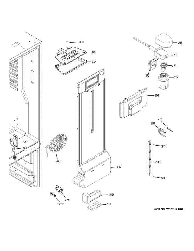 Diagram for GWE19JGLAFBB