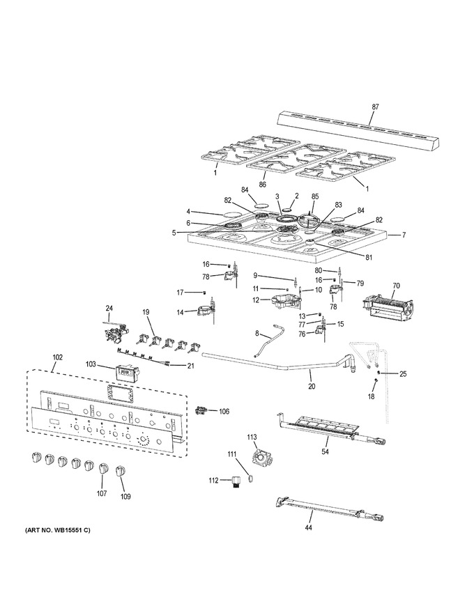 Diagram for HCR6250AGS